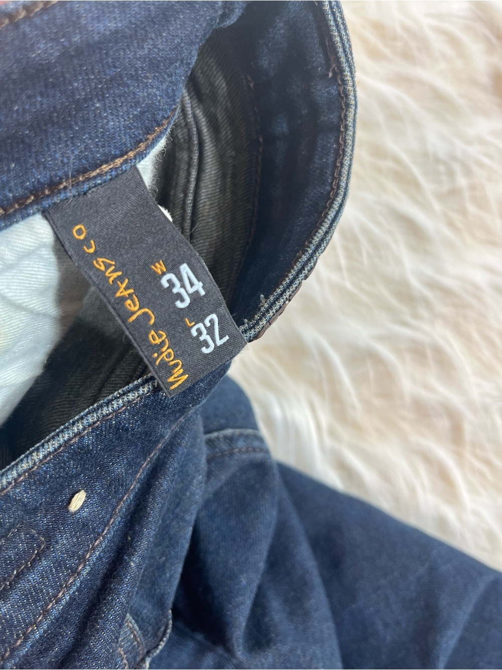 Nudie Skinny Lin Jeans Men's 34x31 Low Rise Skinny Dark Wash - Picture 5 of 8